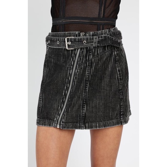 Honey Punch Corduroy Moto Mini Skirt - Picture 3 of 8